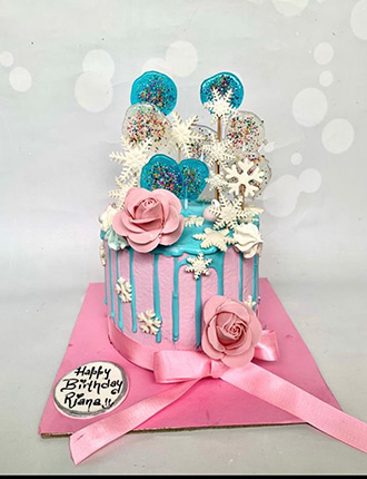 Frozen theme cake