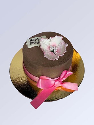Hand crafted sugar flower cake